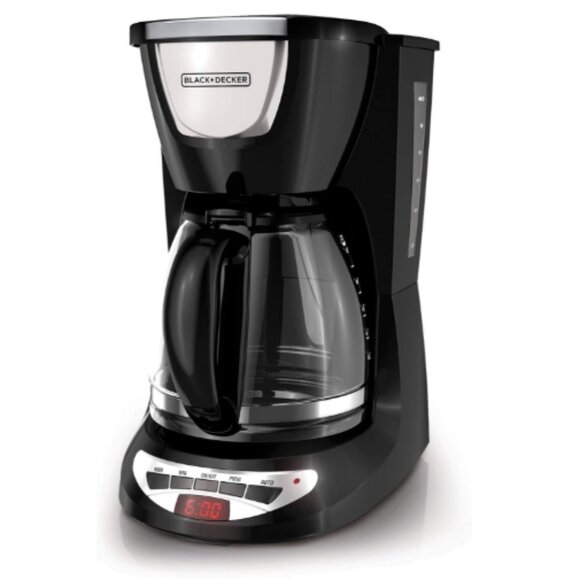 BLACK+DECKER 12-Cup Programmable Coffee Maker, DCM100B, Duralife Carafe - Picture 1 of 2